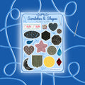 Swatches & Shapes Sticker Sheet