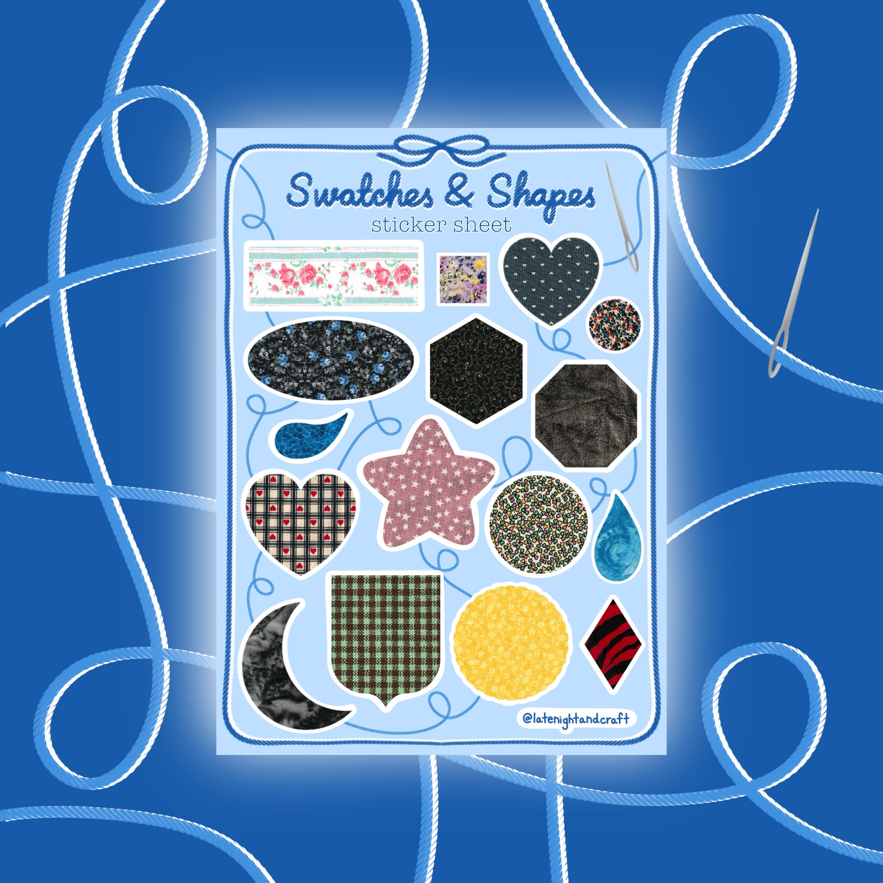 Swatches & Shapes Sticker Sheet