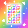 Rainbow & Stars Alphabet Sticker Sheet
