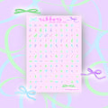 Ribbons Alphabet Sticker Sheet
