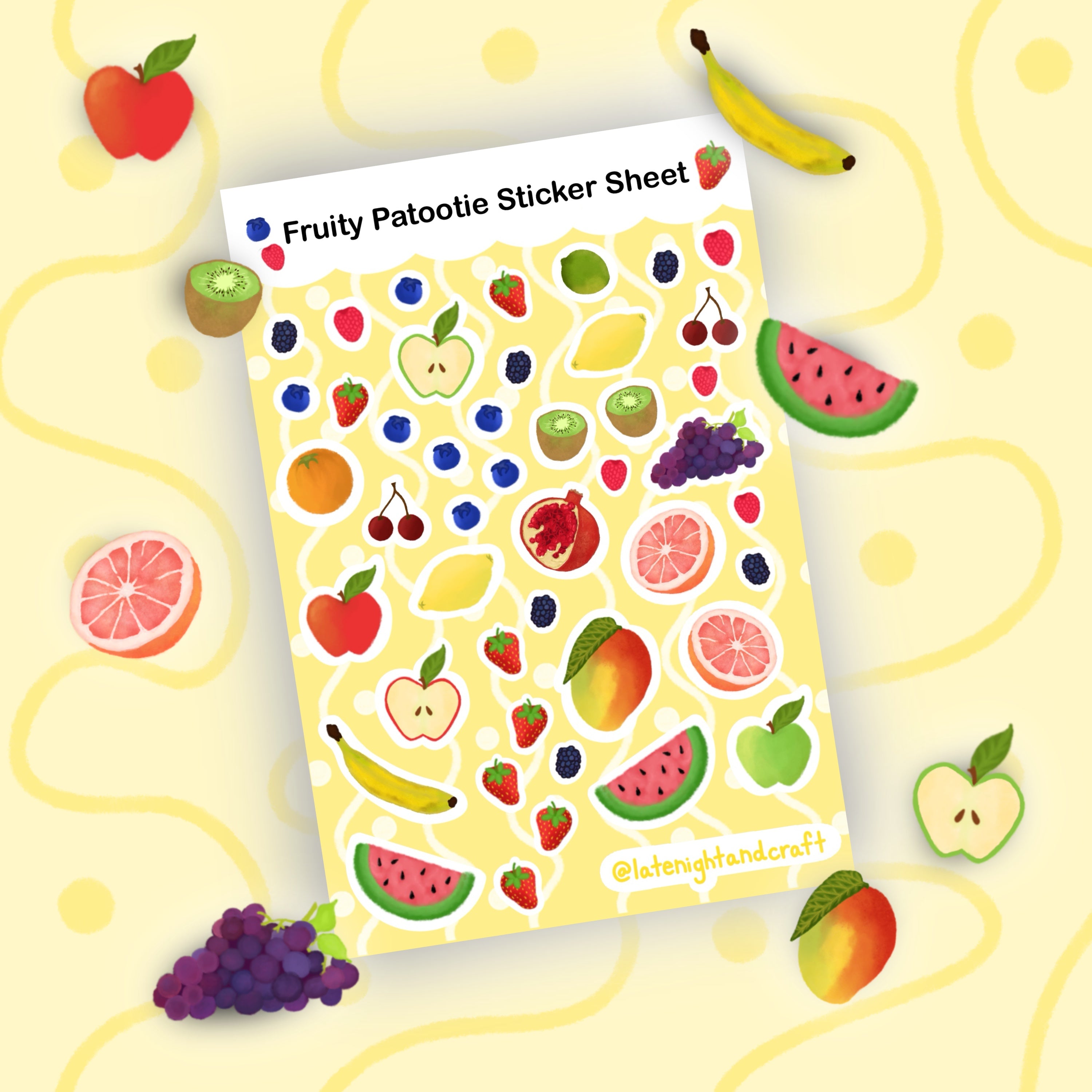 Fruity Patootie Sticker Sheet