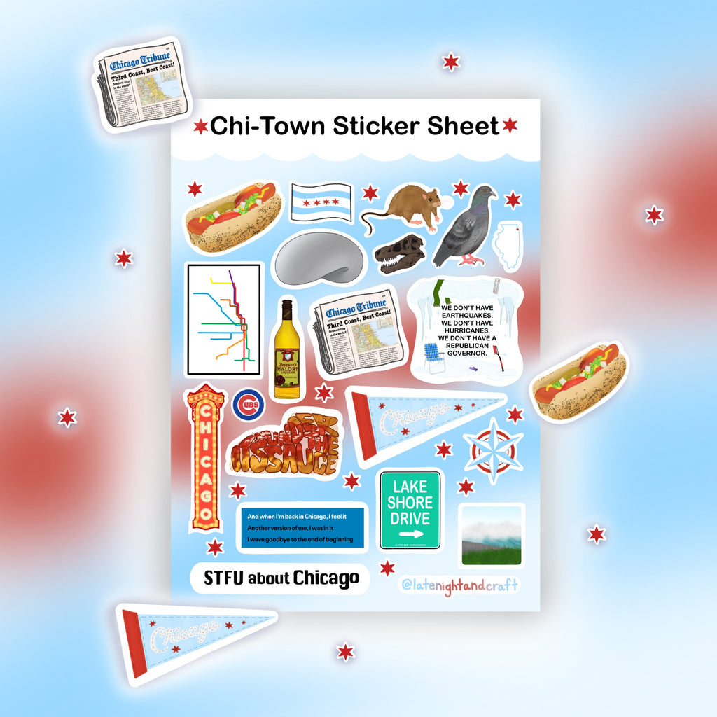 Chi-Town Sticker Sheet