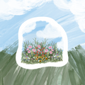 Flower Field Sticker
