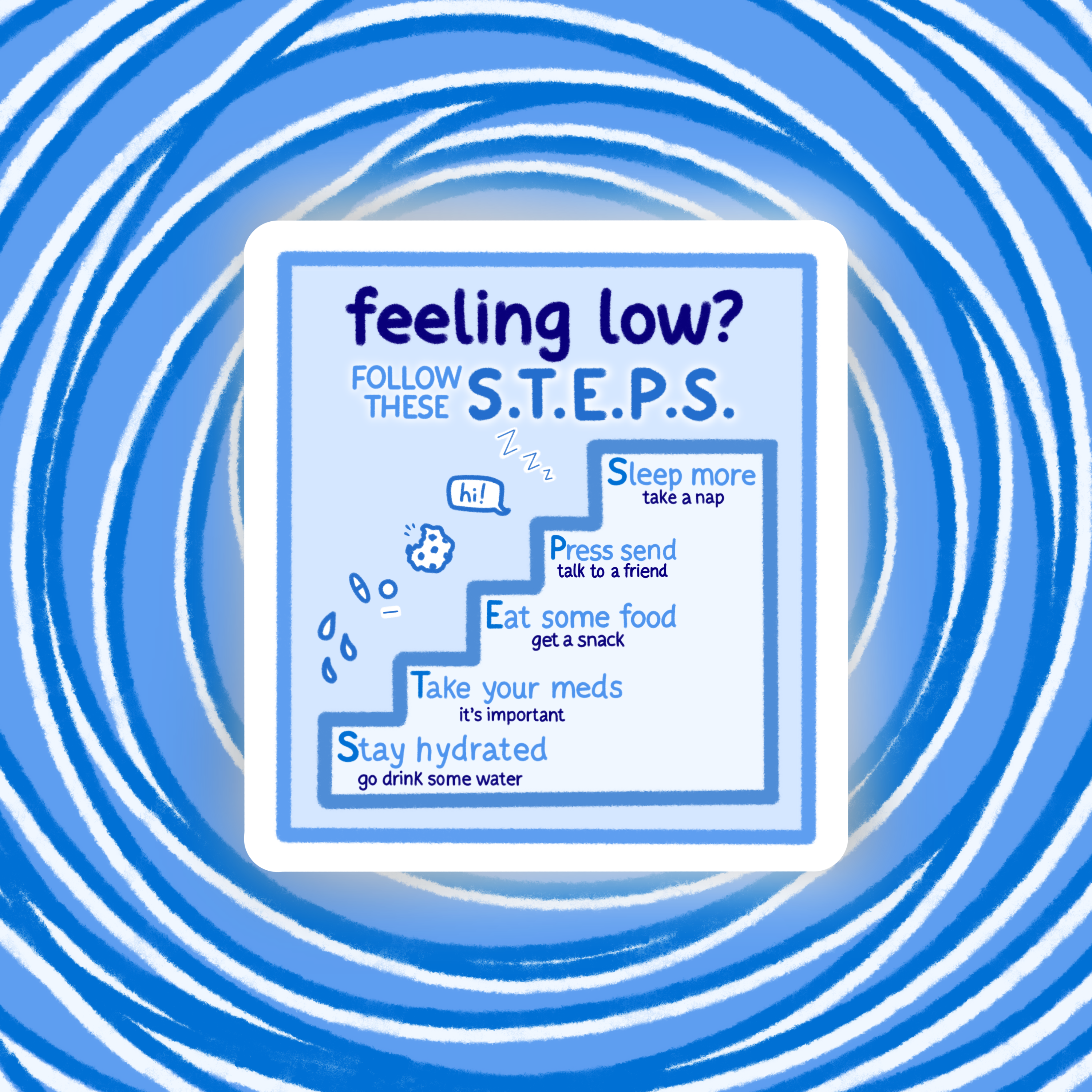 Follow These Steps Sticker