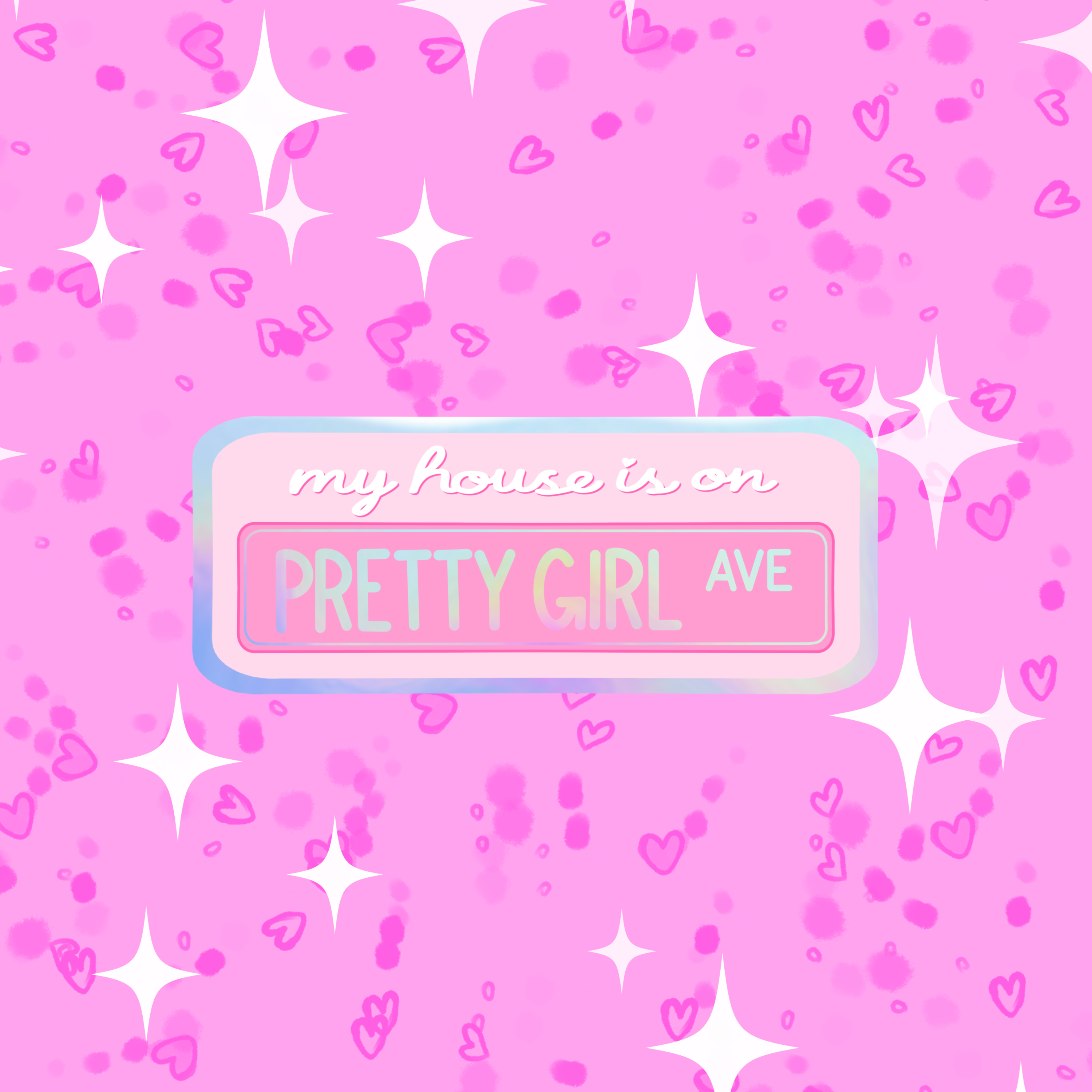 Pretty Girl Ave Sticker