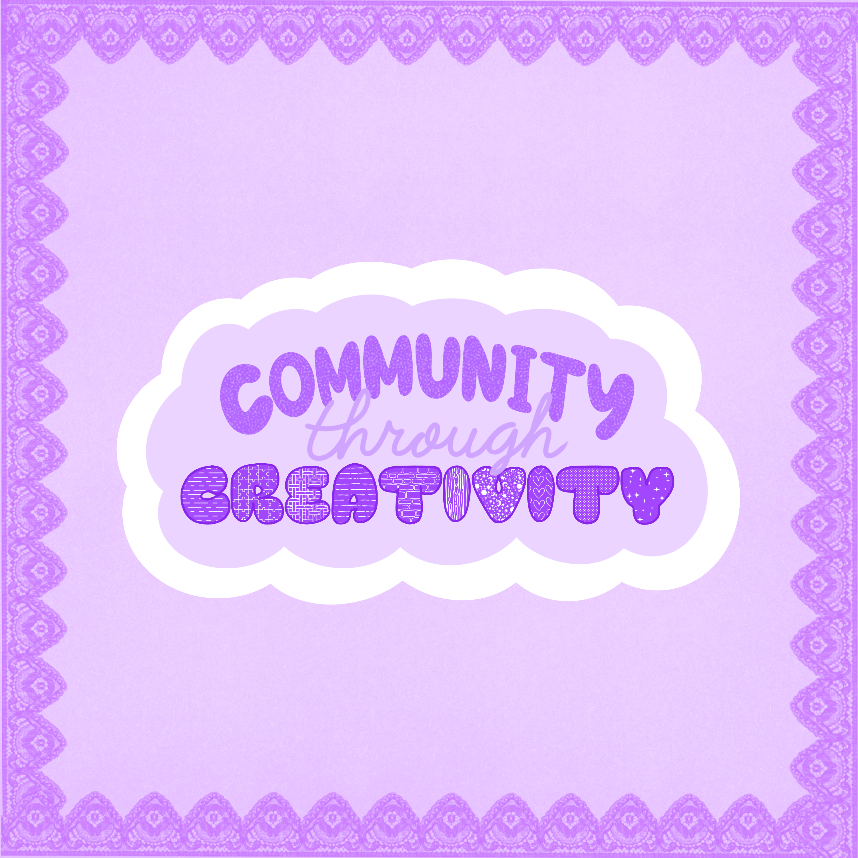 Community Through Creativity Sticker