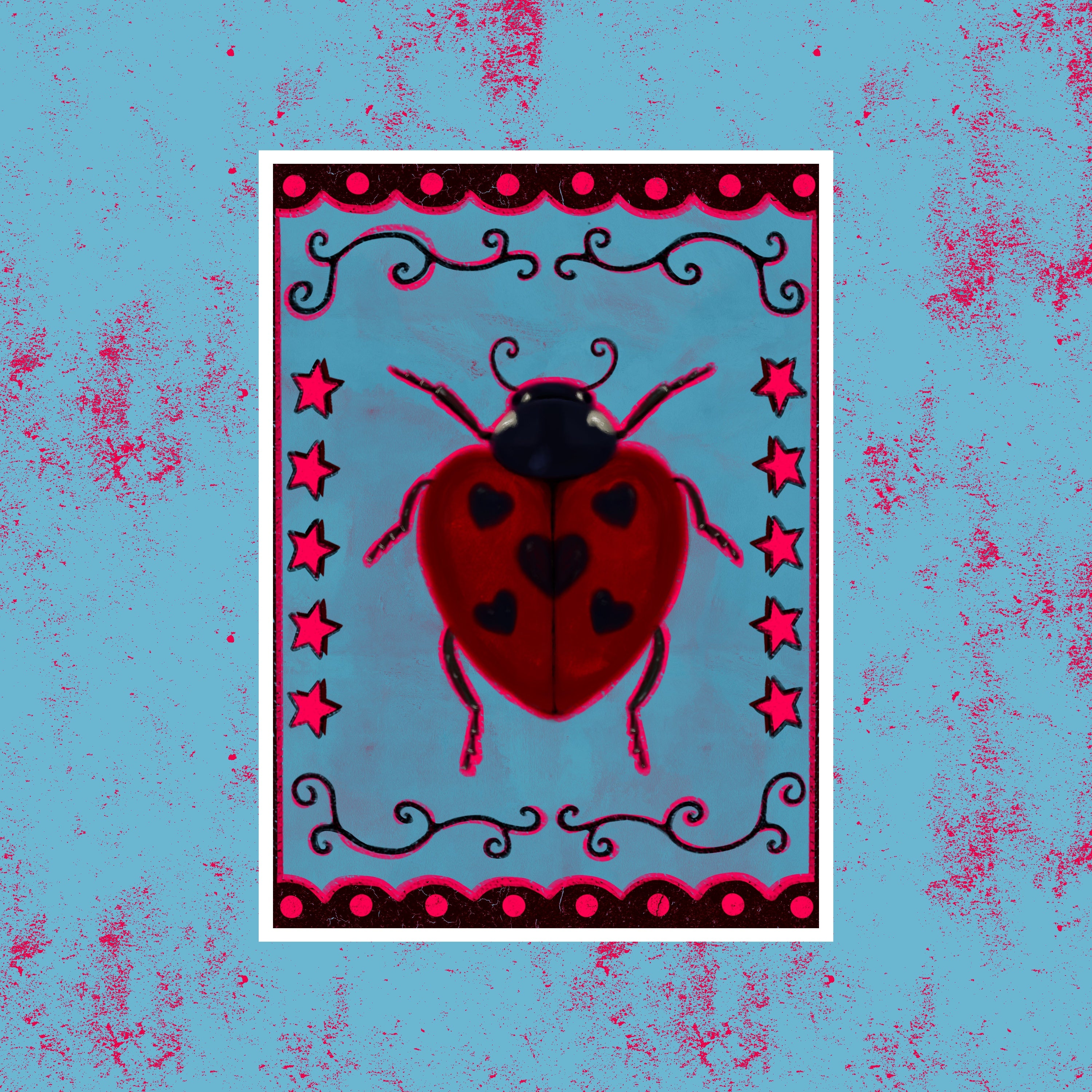 Luck be a Ladybug - Art Print