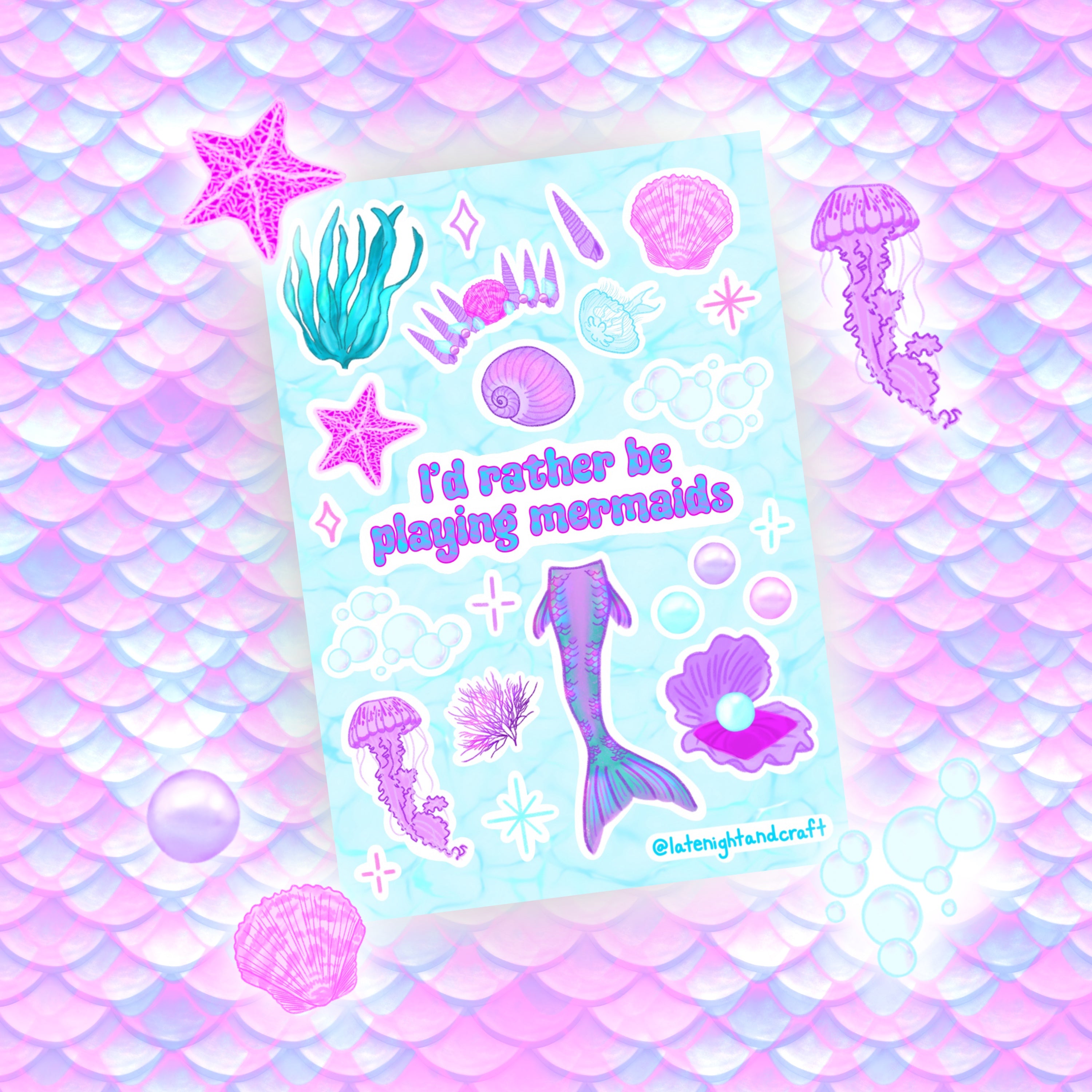 Mermaid Mini Sticker Sheet