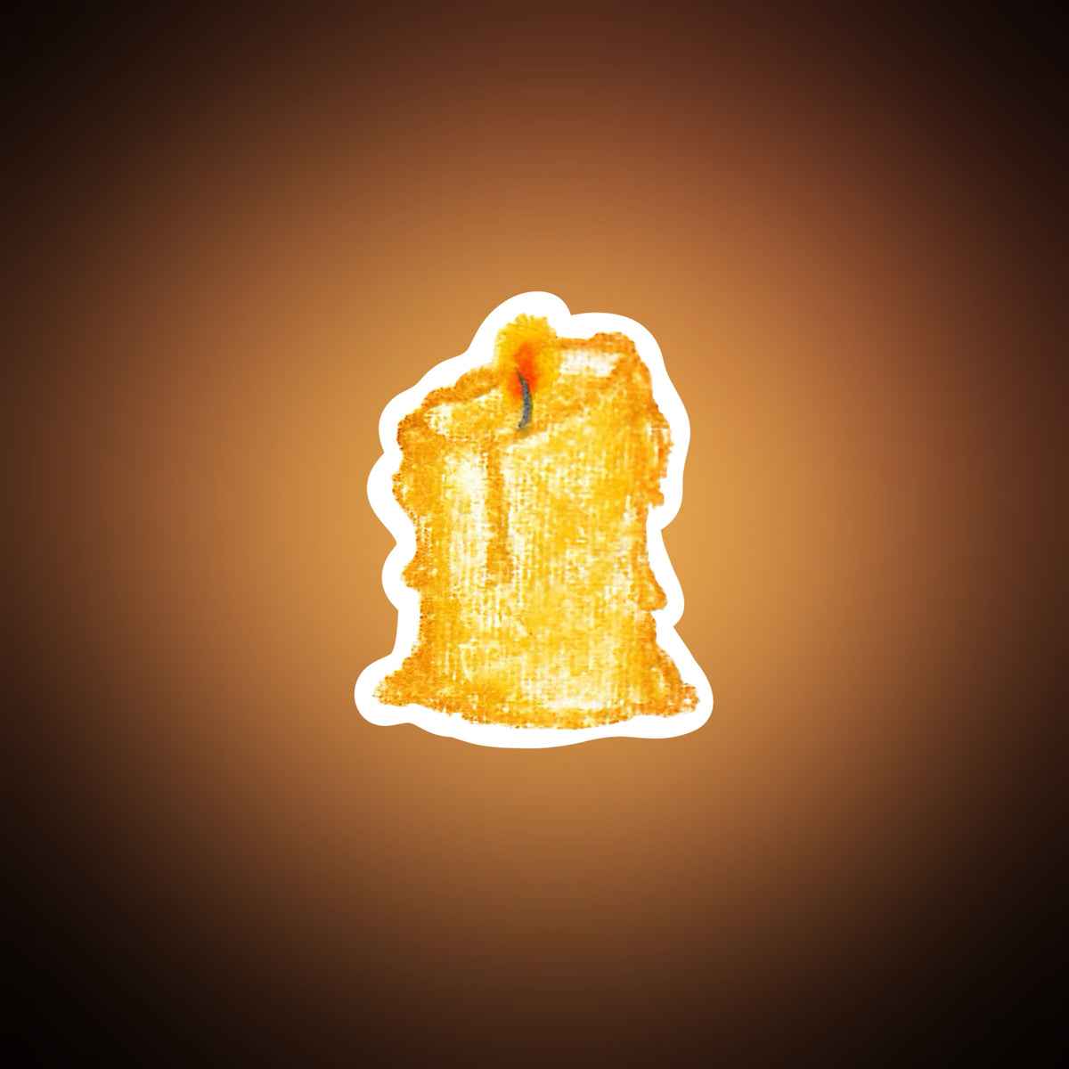 Burning Candle Sticker