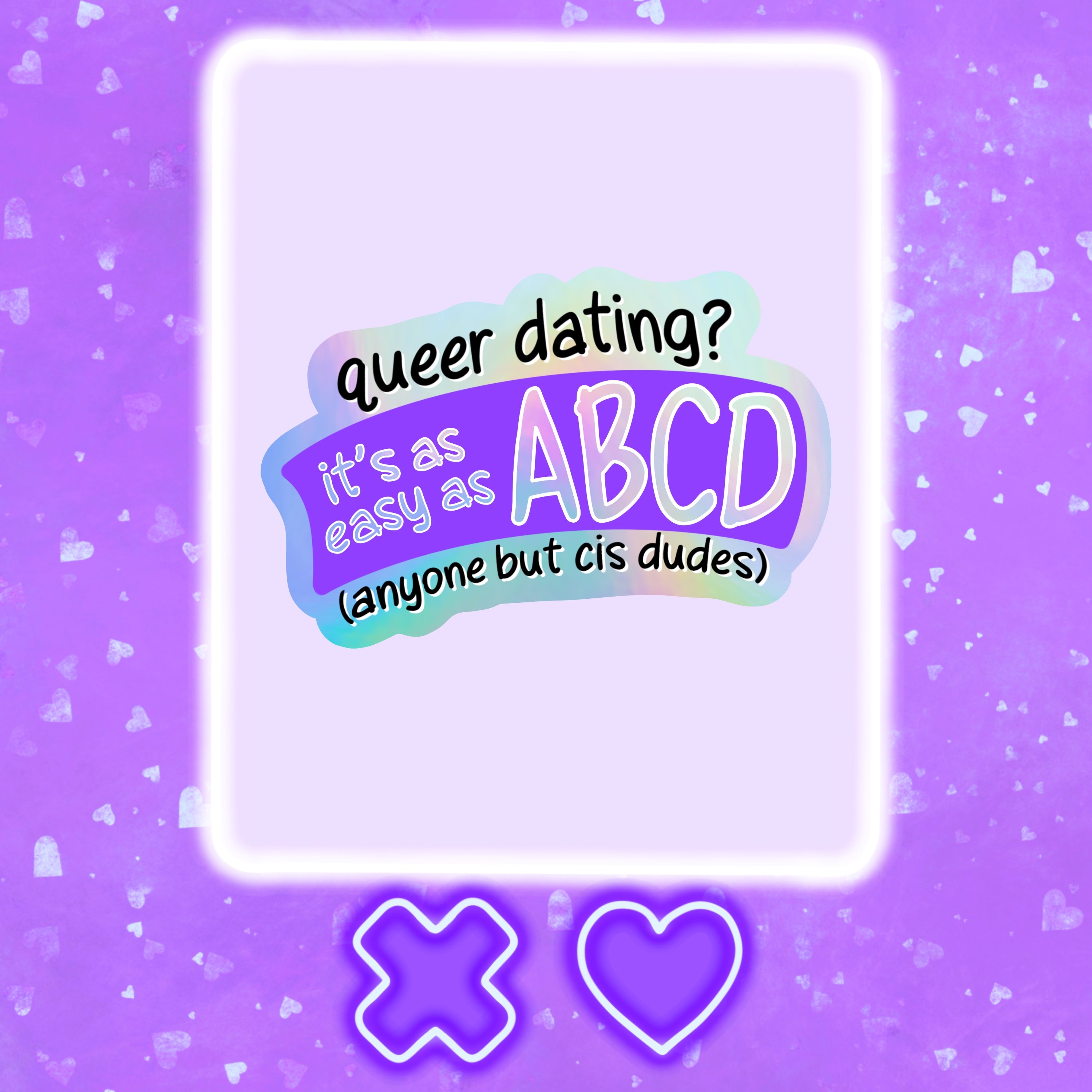 ABCD Holographic Sticker