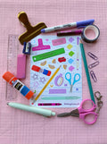 Supportive Stationery Sticker Sheet